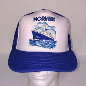 men’s vintage deadstock Norway Hat Cap Sea Boat